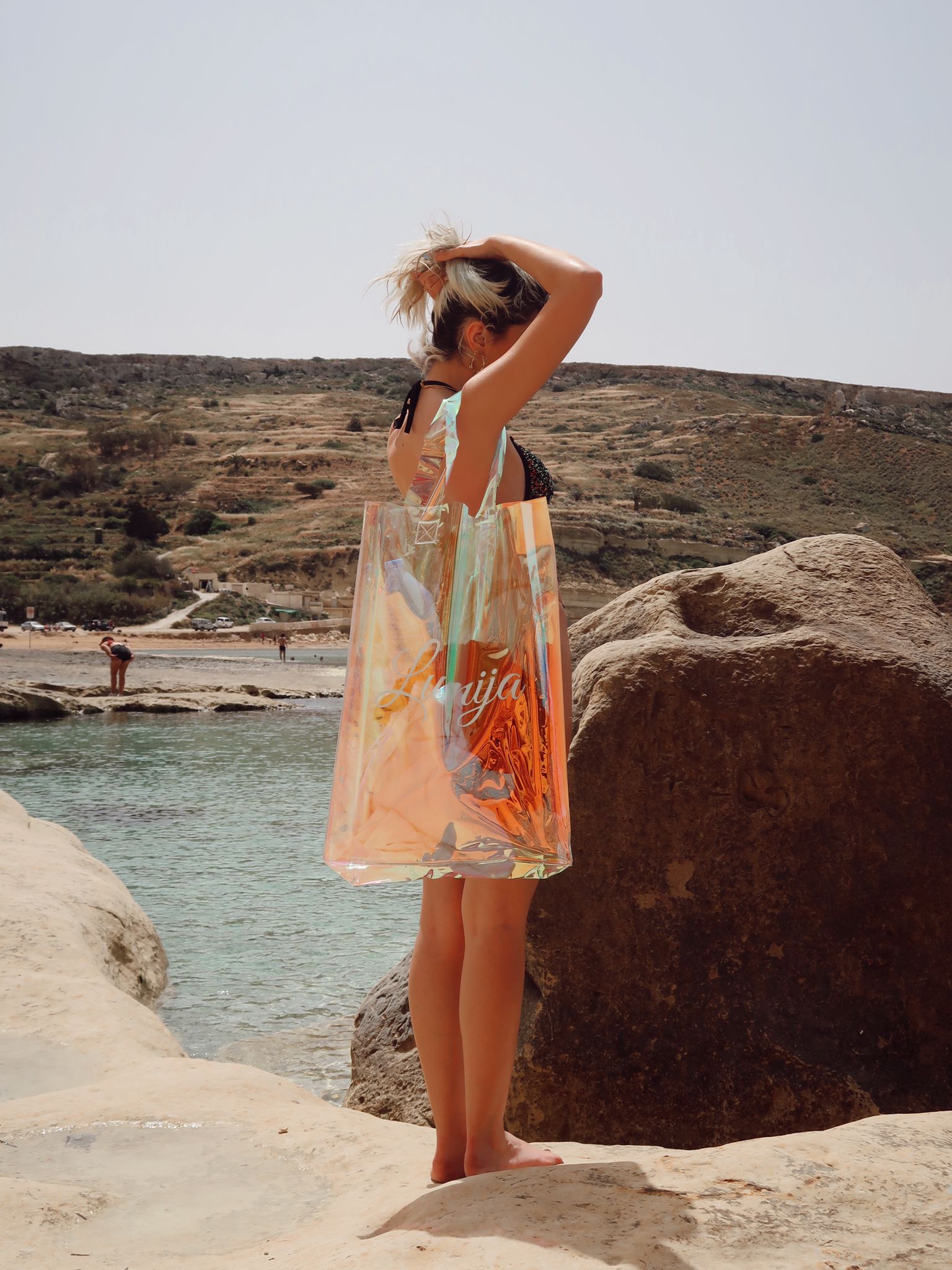 Holographic Large Beach Bag – Lumija Swimwear