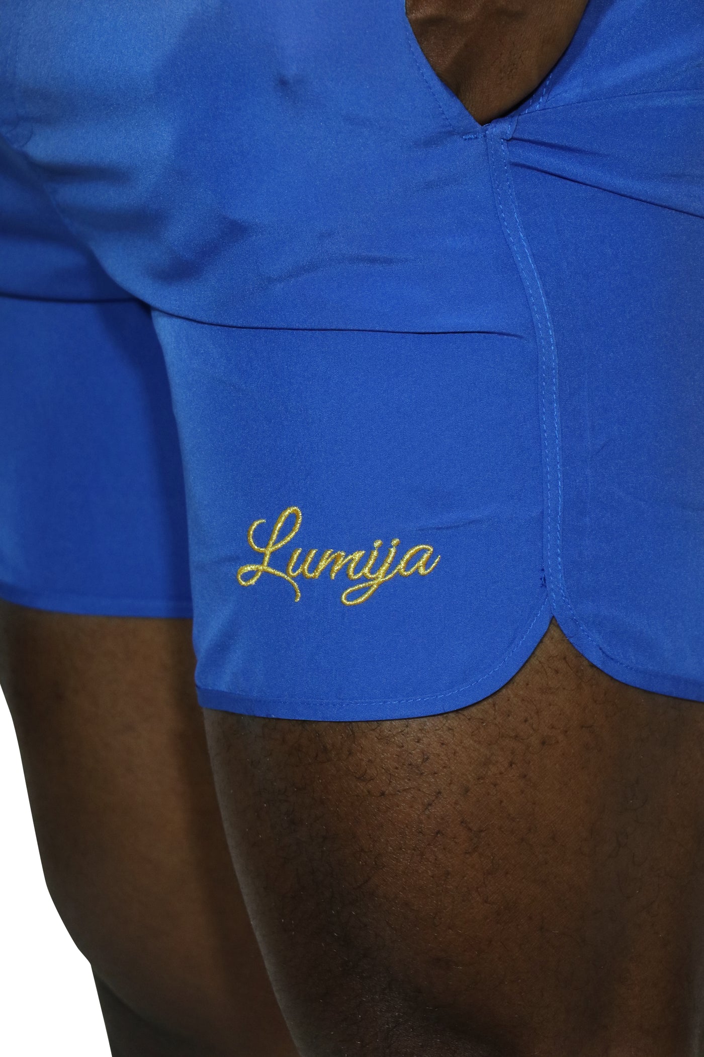 Luke Swim Shorts - Long Length Blue