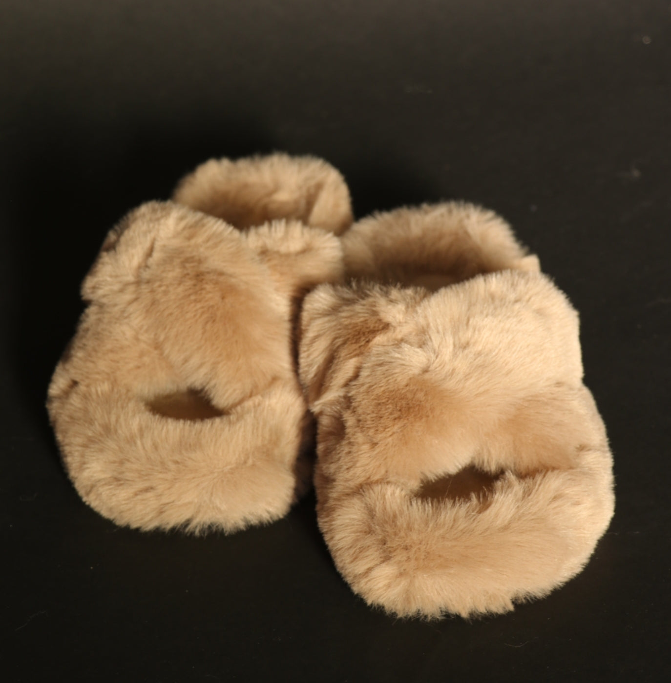 plush slippers (mocha)